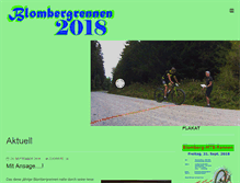 Tablet Screenshot of blombergrennen.com